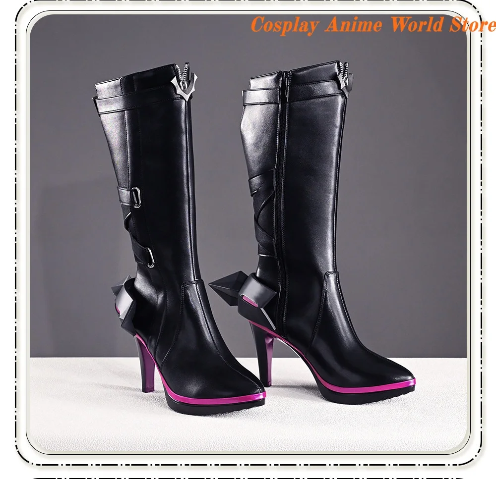 Laevatain Cosplay Shoes Arknights Endfield Game high heels boots Prop shoes Halloween Party Women Role Play Shoes In stock
Laevatain Cosplay Shoes Arknights Endfield Game high heels boots Prop shoes Halloween Party Women Role Play Shoes In stock