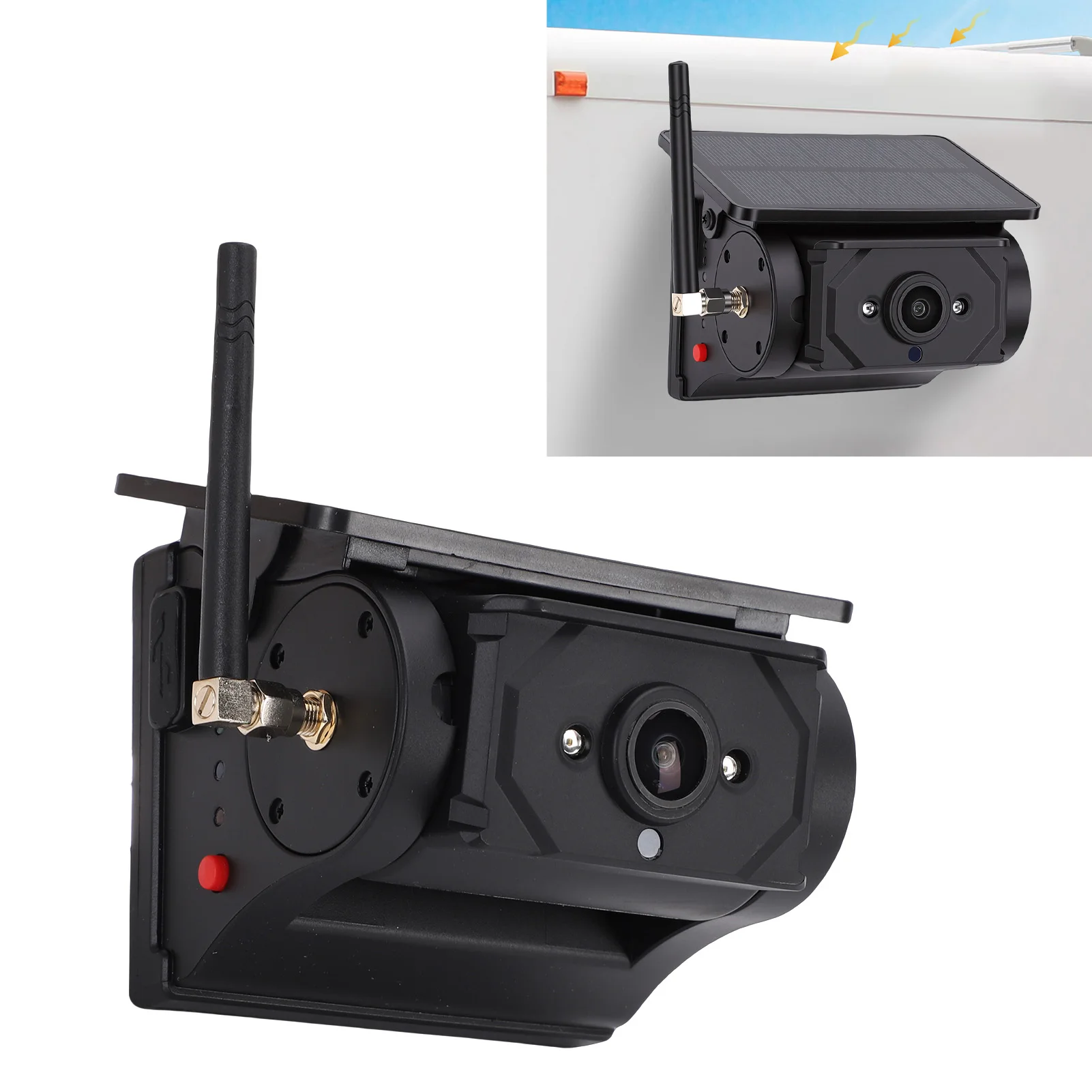 WiFi Magnetic Solar Wireless Backup Camera 1080P HD Rechargeable RV Reverse Camera for Gooseneck Horse Boat Trailer
WiFi Magnetic Solar Wireless Backup Camera 1080P HD Rechargeable RV Reverse Camera for Gooseneck Horse Boat Trailer