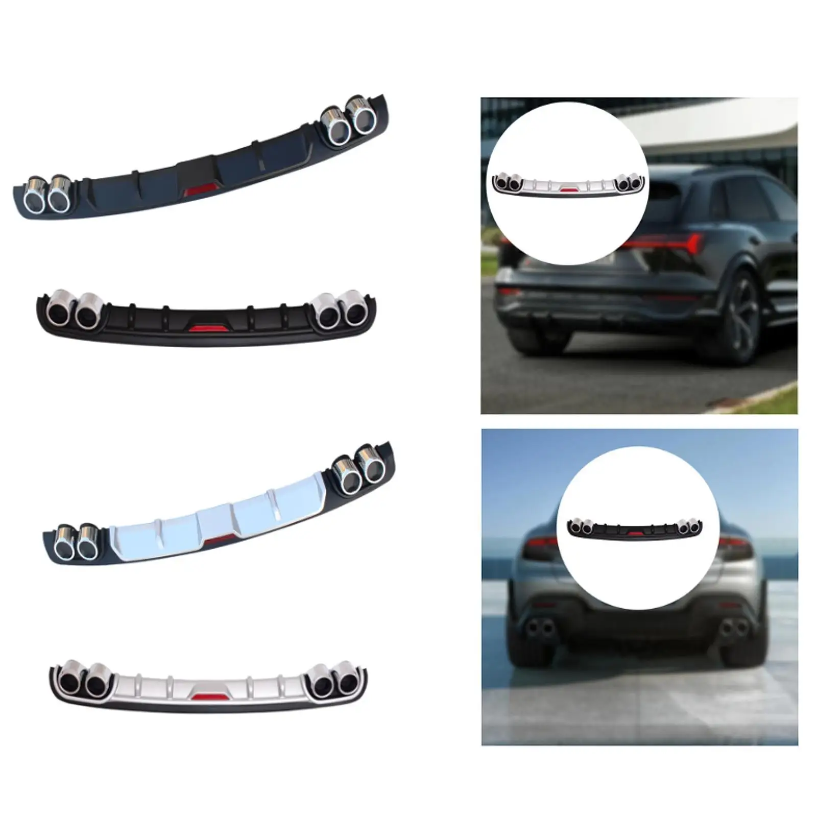 Автомобильный задний нижний бампер, спойлер, прочный защитный чехол из полипропилена, универсальный диффузор для губ для внешнего стиля автомобиля
Автомобильный задний нижний бампер, спойлер, прочный защитный чехол из полипропилена, универсальный диффузор для губ для внешнего стиля автомобиля