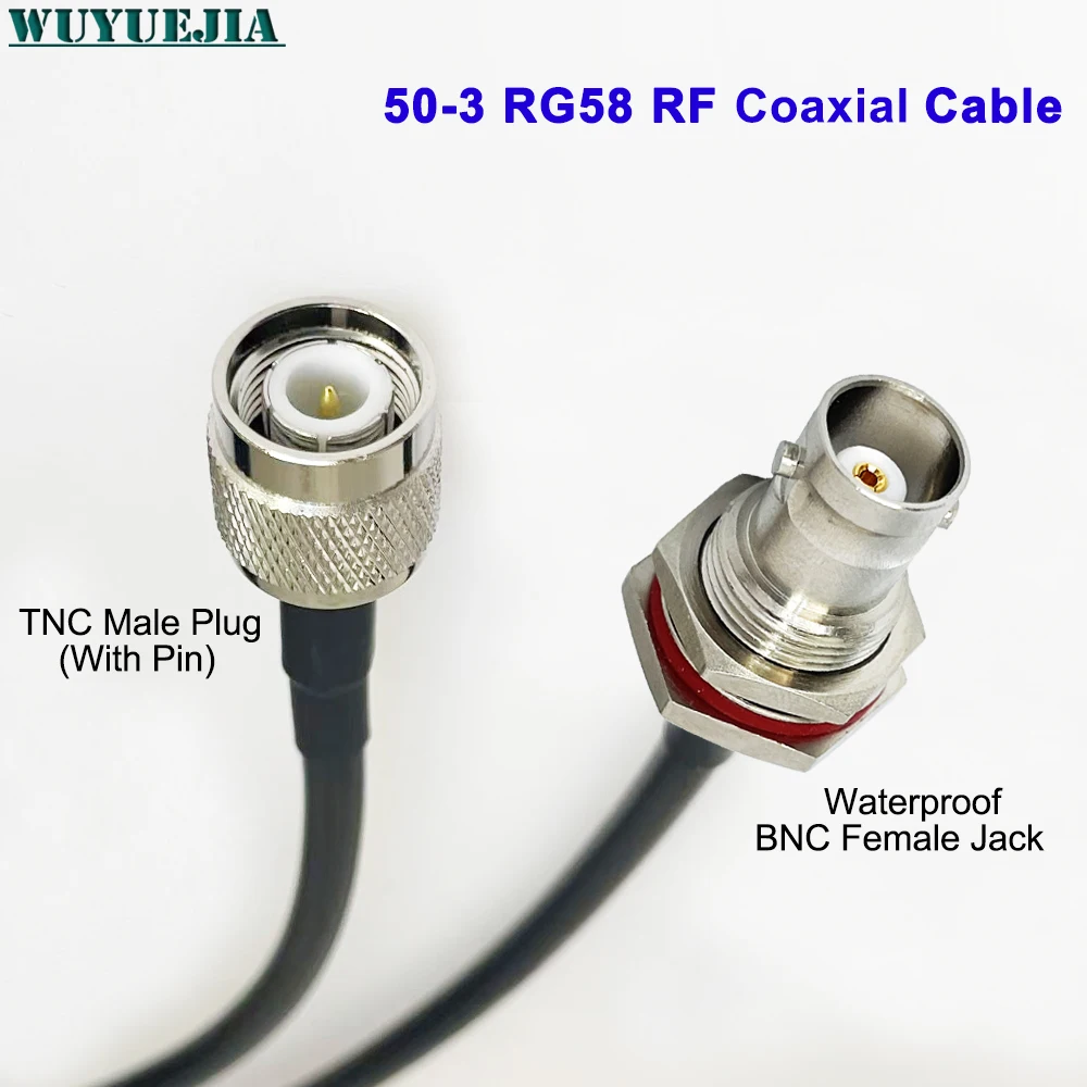 10CM-10M Q9 BNC Female Jack Waterproof to TNC Male Plug Bulkhead Adapter RG58/U RF Coax Cable 50 Ohm For Data Networking & WLAN
10CM-10M Q9 BNC Female Jack Waterproof to TNC Male Plug Bulkhead Adapter RG58/U RF Coax Cable 50 Ohm For Data Networking & WLAN
