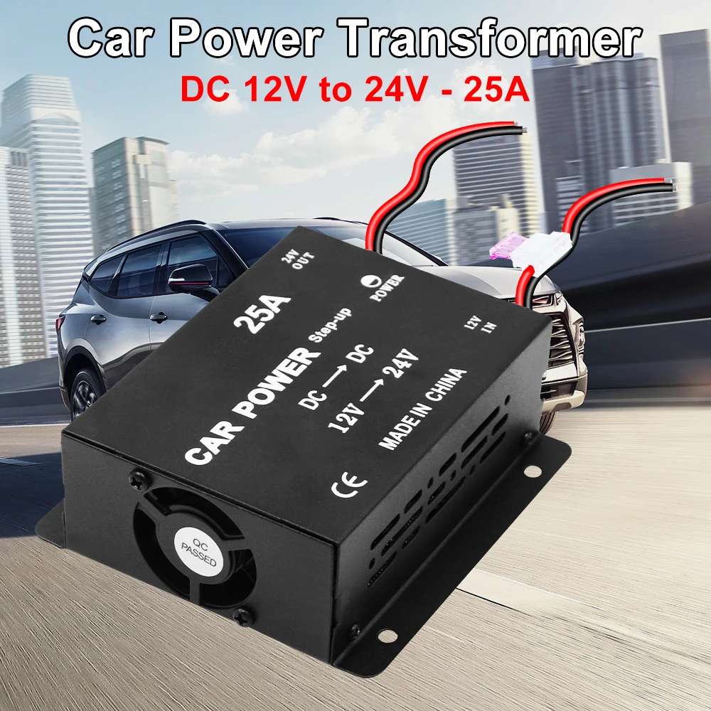 Мощный автомобильный преобразователь напряжения 25А, повышающий трансформатор для автомобилей, грузовиков, фургонов, автодомов, с 12В на 24В постоянного тока
Мощный автомобильный преобразователь напряжения 25А, повышающий трансформатор для автомобилей, грузовиков, фургонов, автодомов, с 12В на 24В постоянного тока