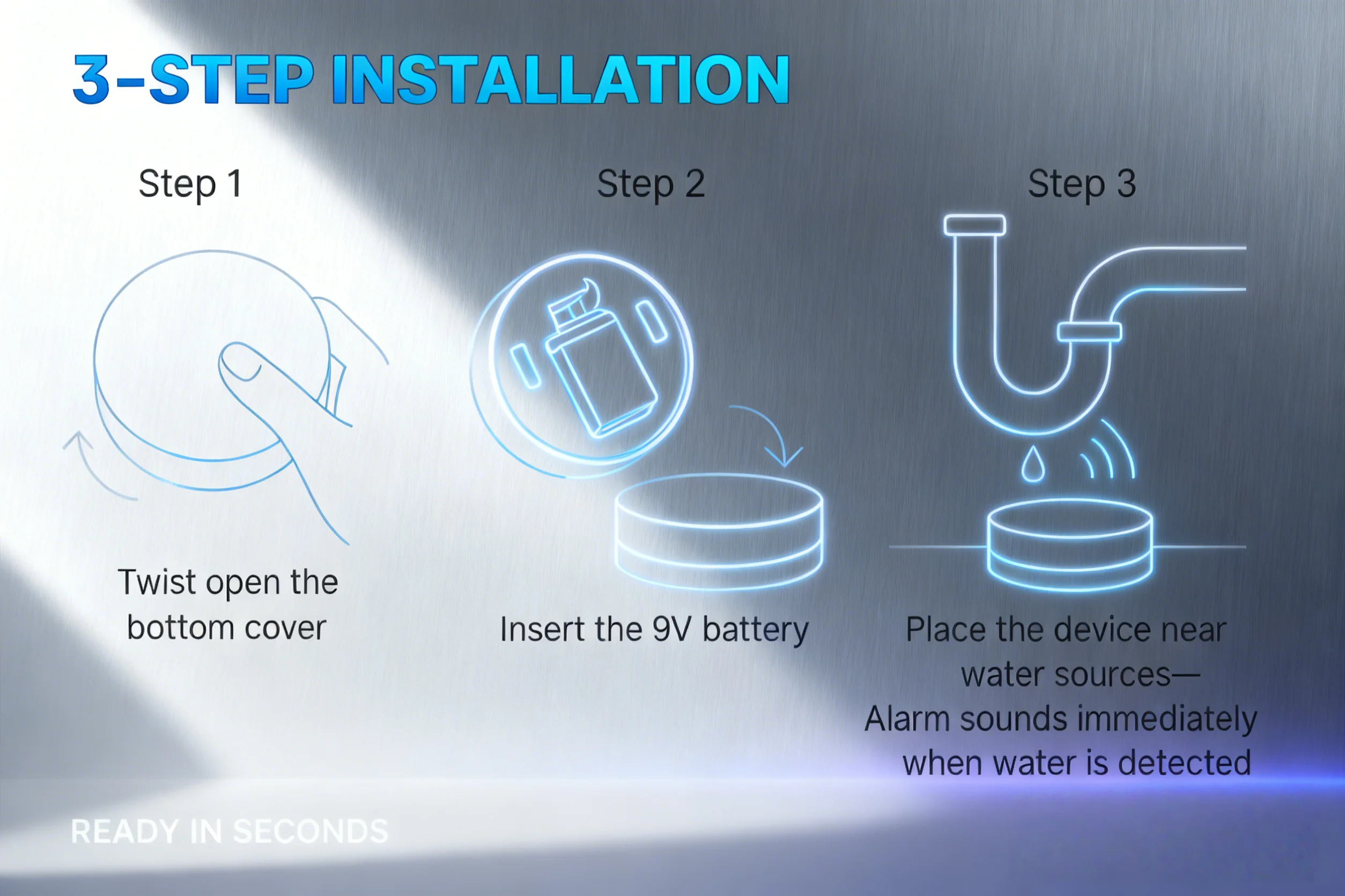 Fast Detection Water Leak & Power Outage Alarm, 9V Triple-Probe Low False Alarm, 220V/380V DIN-Rail for Security Host
Fast Detection Water Leak & Power Outage Alarm, 9V Triple-Probe Low False Alarm, 220V/380V DIN-Rail for Security Host