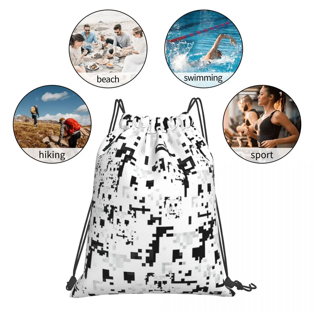 Anti Facial Recognition Backpacks Fashion Drawstring Bags Sports Bag Book Bags for Travel Students
Anti Facial Recognition Backpacks Fashion Drawstring Bags Sports Bag Book Bags for Travel Students