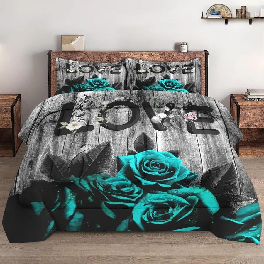 Размер комплекта одеял с 2 наволочками, 3-х предметное постельное белье с голубой розой Love для детей и взрослых, летняя винтажная деревянная доска Soft Co
Размер комплекта одеял с 2 наволочками, 3-х предметное постельное белье с голубой розой Love для детей и взрослых, летняя винтажная деревянная доска Soft Co