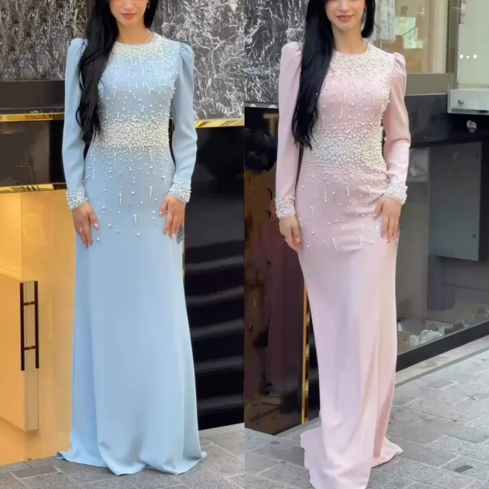 Customized Jersey Beading O-Neck A-line Long Dresses Bespoke Occasion Party Gown Elegant Evening Sparkle High Quality
Customized Jersey Beading O-Neck A-line Long Dresses Bespoke Occasion Party Gown Elegant Evening Sparkle High Quality