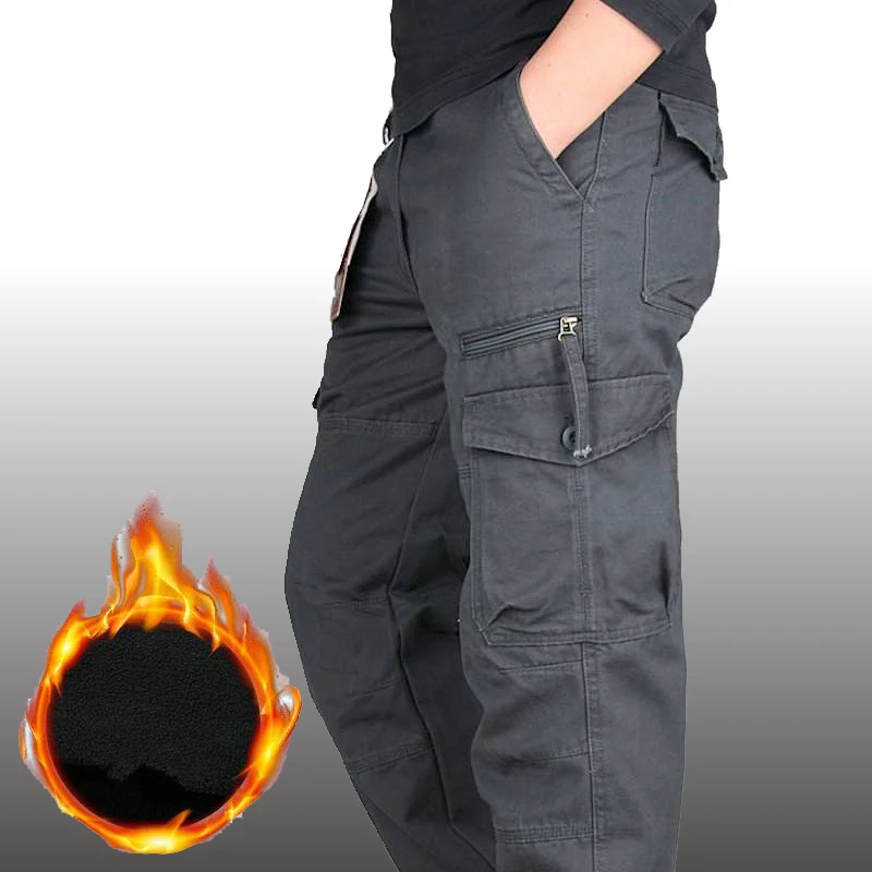 Men's Winter Thick Fleece Cargo Pants Double Layer Warm Camouflage Tactical Cotton Long Trousers Male Baggy Casual Pant
Men's Winter Thick Fleece Cargo Pants Double Layer Warm Camouflage Tactical Cotton Long Trousers Male Baggy Casual Pant
