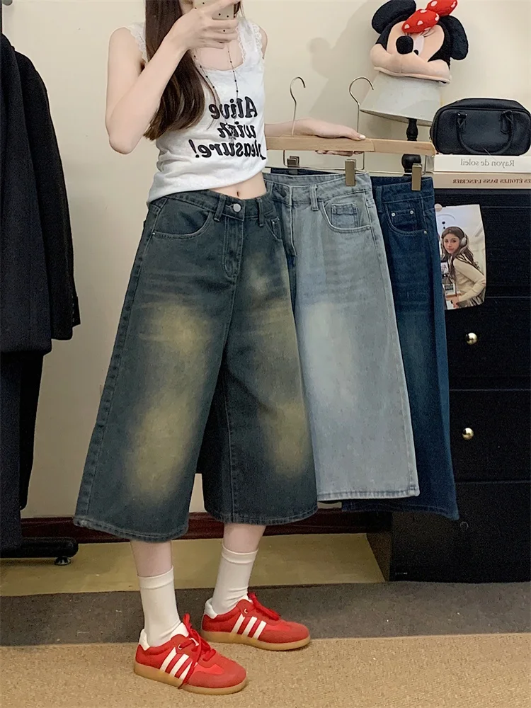 Джинсы женские летние с высокой талией, свободного кроя, повседневные, в стиле ретро-шик, модные, больших размеров
Джинсы женские летние с высокой талией, свободного кроя, повседневные, в стиле ретро-шик, модные, больших размеров