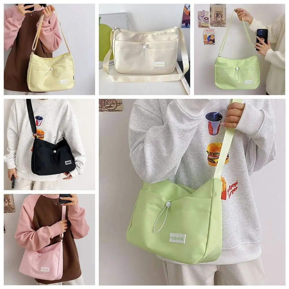 Korean Style Nylon Shoulder Bag Zipper Solid Color Canvas Cloth Handbag Rectangle Messenger Bag Casual Crossbody Bag Outdoor
Korean Style Nylon Shoulder Bag Zipper Solid Color Canvas Cloth Handbag Rectangle Messenger Bag Casual Crossbody Bag Outdoor
