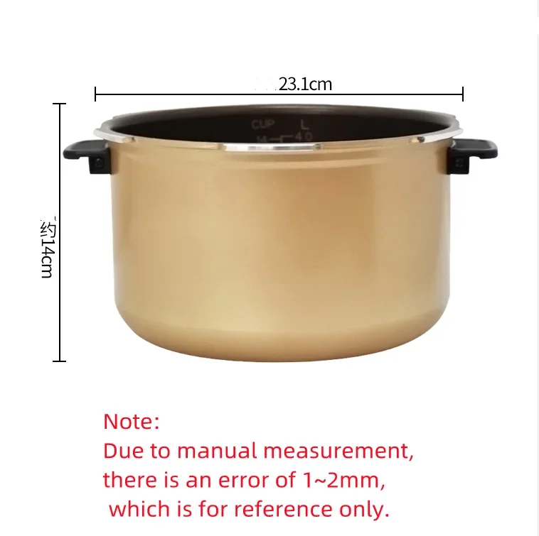 5L electric pressure cooker with handle for MY-12SS509A/13SS505A/13PSS506A pressure cooker replacement inner bowl
5L electric pressure cooker with handle for MY-12SS509A/13SS505A/13PSS506A pressure cooker replacement inner bowl