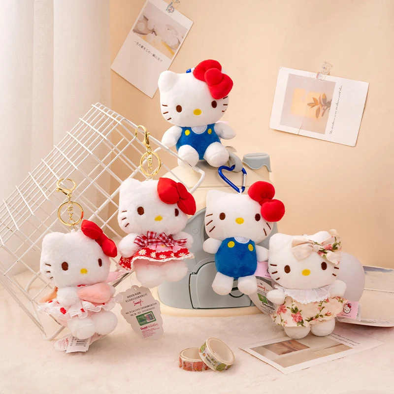 13 см Sanrio официальный плюшевый брелок для ключей Hello Kitty, сумка, очаровательная кукла Kitty Cat Kt Cat для девочек, мягкая игрушка в виде животного, плюшевые игрушки
13 см Sanrio официальный плюшевый брелок для ключей Hello Kitty, сумка, очаровательная кукла Kitty Cat Kt Cat для девочек, мягкая игрушка в виде животного, плюшевые игрушки