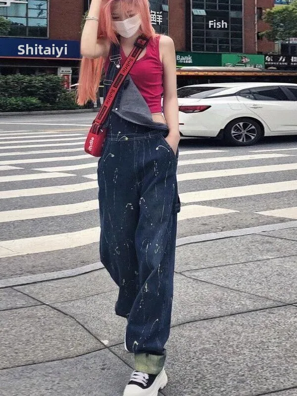 Slimming Denim Overalls Women's Spring Autumn New Sle plus Size Wide Leg Jumpsuit Age Reduction Elegance Splaed Ink
Slimming Denim Overalls Women's Spring Autumn New Sle plus Size Wide Leg Jumpsuit Age Reduction Elegance Splaed Ink