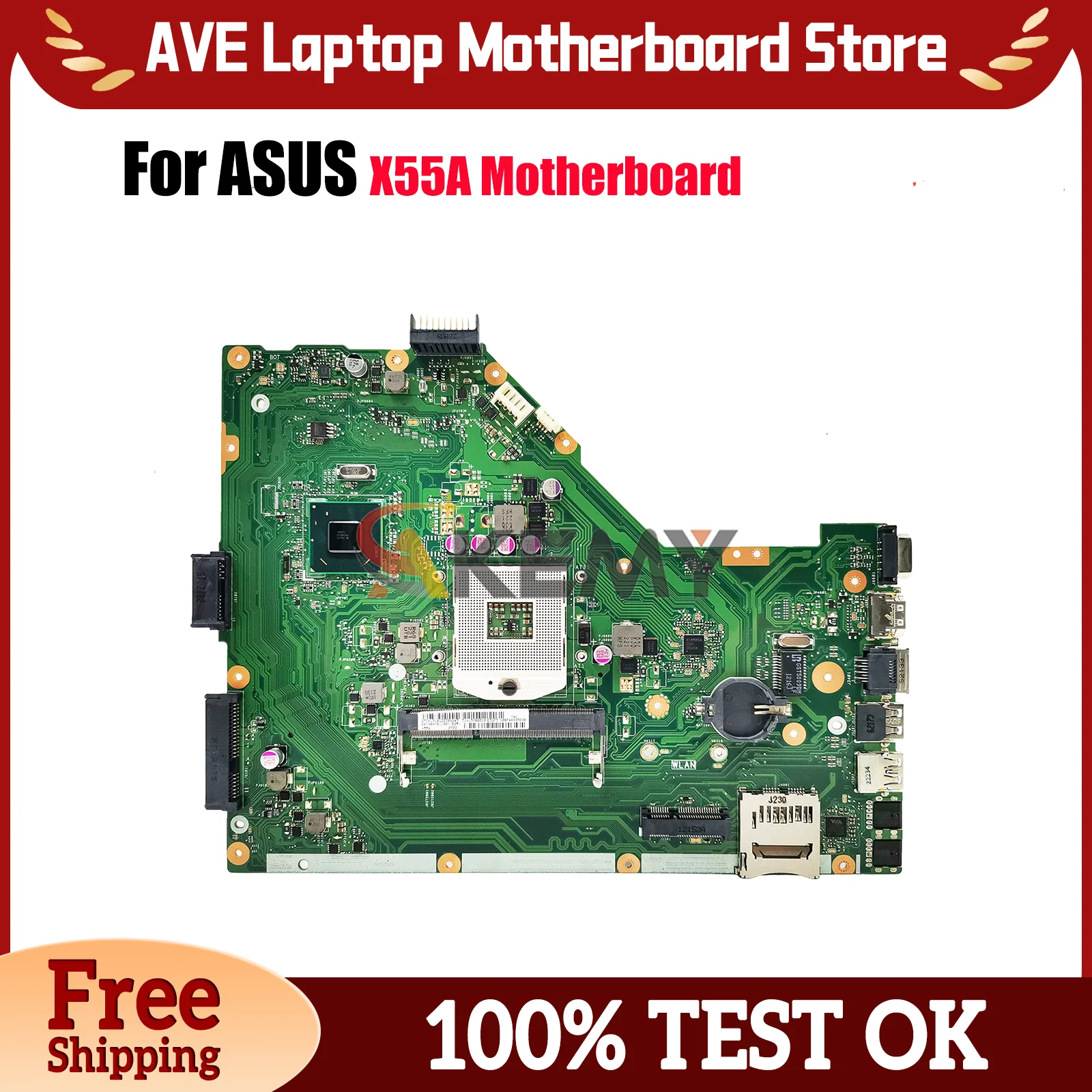 X55A Laptop Motherboard For ASUS VivoBook X55A X55A Notebook Mainboard This item is in stock 100% tests OK fast shipping
X55A Laptop Motherboard For ASUS VivoBook X55A X55A Notebook Mainboard This item is in stock 100% tests OK fast shipping