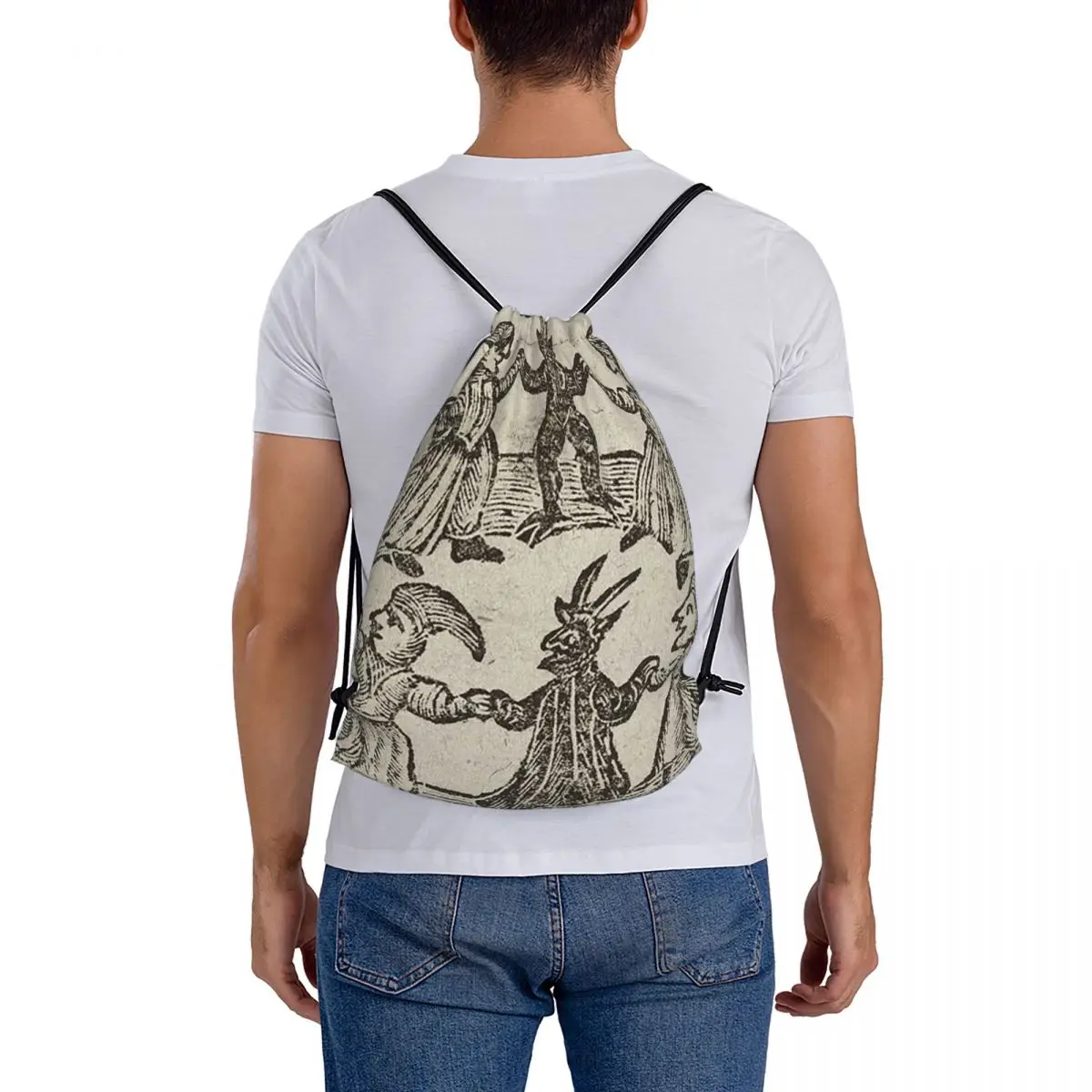 Witches Circle Dance Backpacks Portable Drawstring Bags Sports Bag Book Bags for Travel Students
Witches Circle Dance Backpacks Portable Drawstring Bags Sports Bag Book Bags for Travel Students