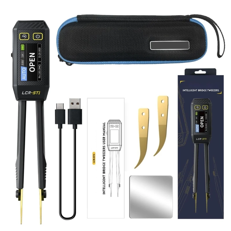 Electronic Component Analyzer Tweezer Tester Automatic Component Recognition Drop shipping
Electronic Component Analyzer Tweezer Tester Automatic Component Recognition Drop shipping