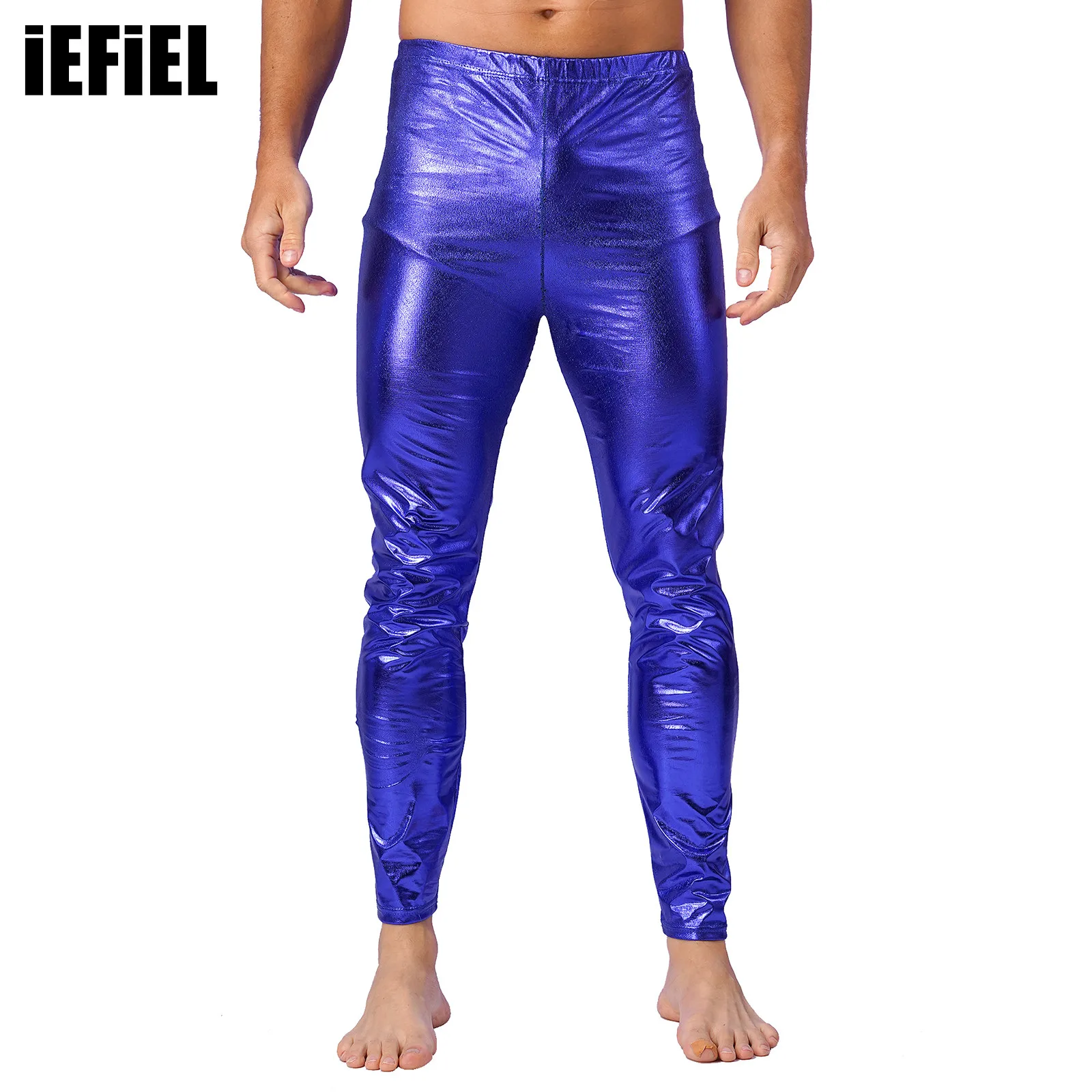 Mens Halloween Metallic Shiny Skinny Pants Elastic Waist Straight Pants Dance Leggings for Nightclub Carnivals
Mens Halloween Metallic Shiny Skinny Pants Elastic Waist Straight Pants Dance Leggings for Nightclub Carnivals