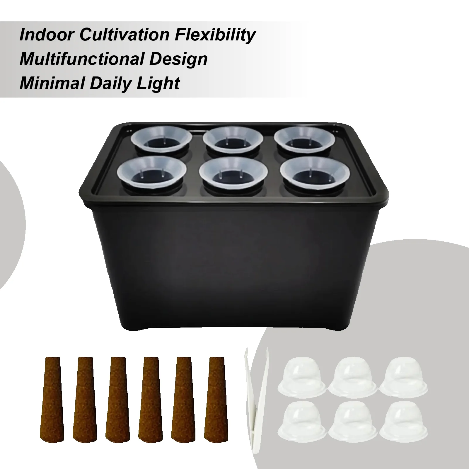 Seeding Starting Tray 6-Cell Adjustable Humidity Propagator Growing Plant Starter Trays For Flowers Vegetables Indoor Dorm
Seeding Starting Tray 6-Cell Adjustable Humidity Propagator Growing Plant Starter Trays For Flowers Vegetables Indoor Dorm