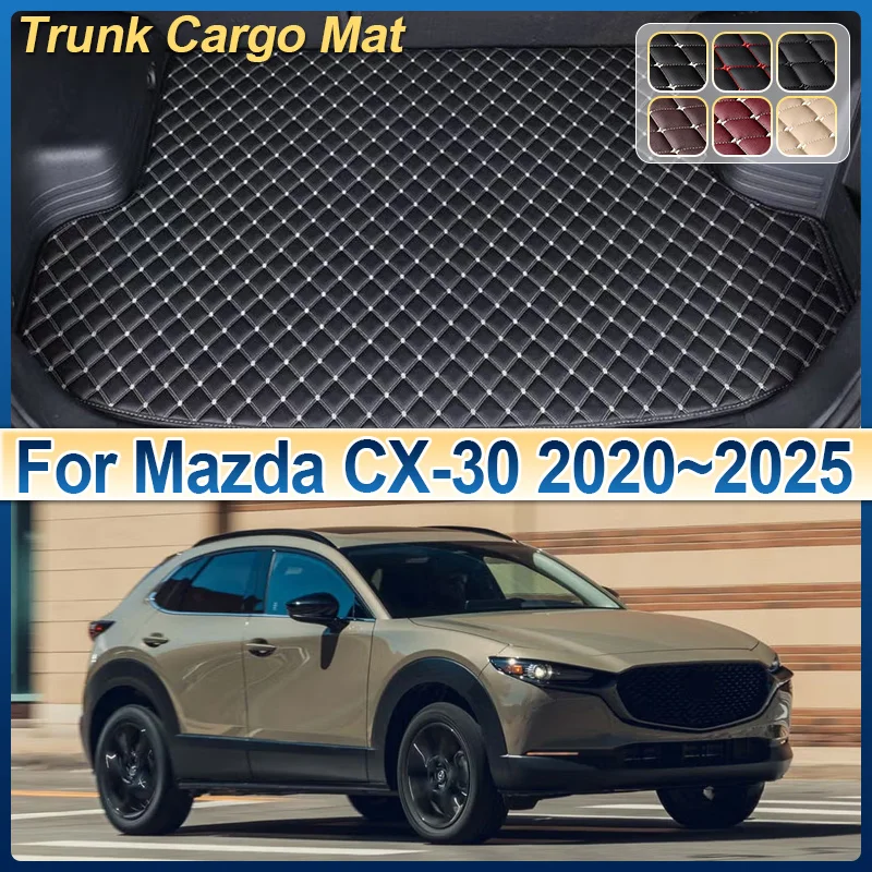 Кожаный коврик в багажник автомобиля для Mazda CX-30 DM 2020 ~ 2025 2023, коврики для багажника, подушка для хранения, коврик для интерьера, автоаксессуары 
Кожаный коврик в багажник автомобиля для Mazda CX-30 DM 2020 ~ 2025 2023, коврики для багажника, подушка для хранения, коврик для интерьера, автоаксессуары