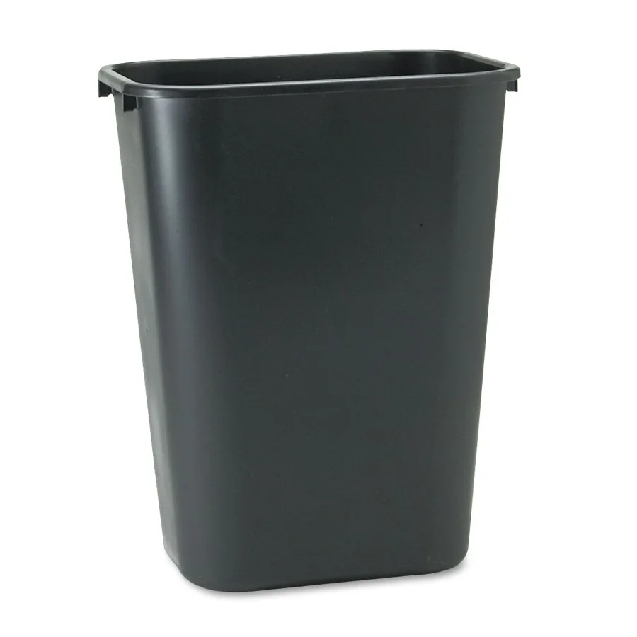 Rubbermaid Deskside Plastic Wastebasket, Rectangular 10.25 Gal for Office Desk Use, Durable Black Design with Smooth Edges and
Rubbermaid Deskside Plastic Wastebasket, Rectangular 10.25 Gal for Office Desk Use, Durable Black Design with Smooth Edges and