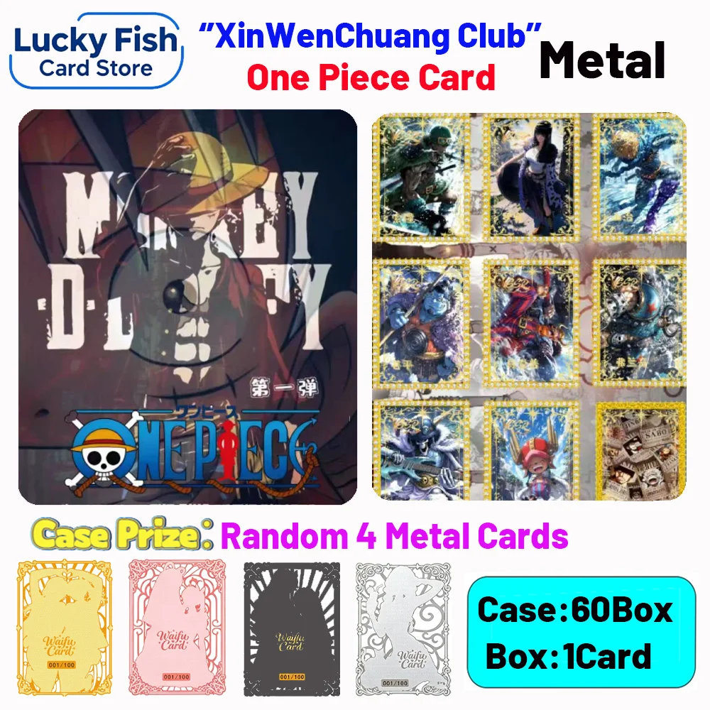 Wholesale 2026 New XinWenChuang Culture Studio One Piece Collection Cards Classic Laser Metal Cards Limited Collector's Set
Wholesale 2026 New XinWenChuang Culture Studio One Piece Collection Cards Classic Laser Metal Cards Limited Collector's Set