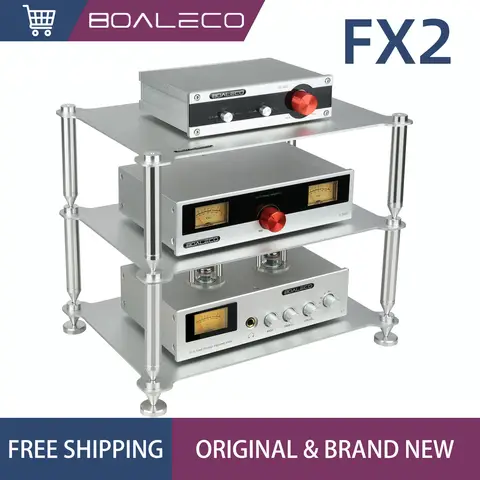 BOALECO FX2 rack de equipamentos de áudio de mesa HIFI amplificador de fone de ouvido DAC rack Liga de alumínio Estrutura tripla dividida Racks HIFI