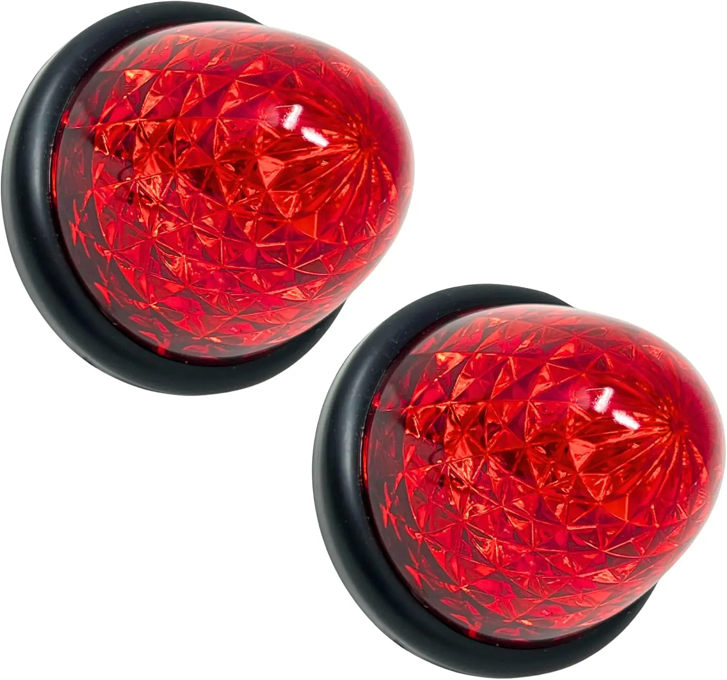 3.5" Inch Diameter 16 LED Round Beehive Cone Watermelon Trailer Side Marker Lights Red Amber Clear Lens Submersible 12V Rear Lig
3.5" Inch Diameter 16 LED Round Beehive Cone Watermelon Trailer Side Marker Lights Red Amber Clear Lens Submersible 12V Rear Lig