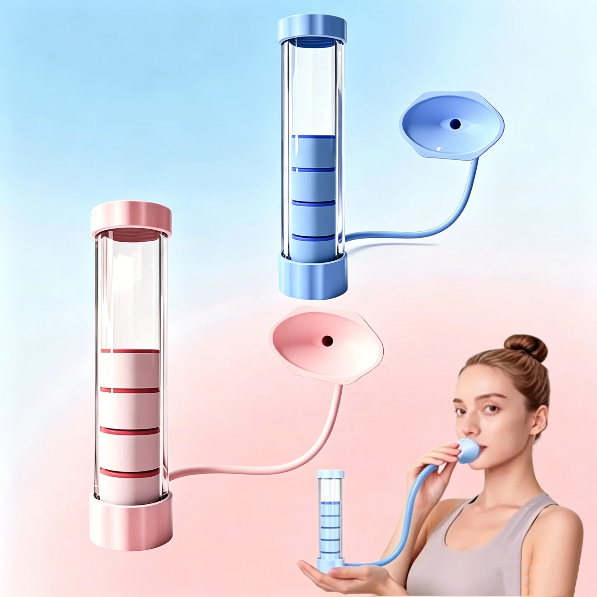 Adjustable Resistance Breathing Trainer Portable Lung Abdominal Facial Muscle Exercise Respiratory Training Device for All Ages
Adjustable Resistance Breathing Trainer Portable Lung Abdominal Facial Muscle Exercise Respiratory Training Device for All Ages