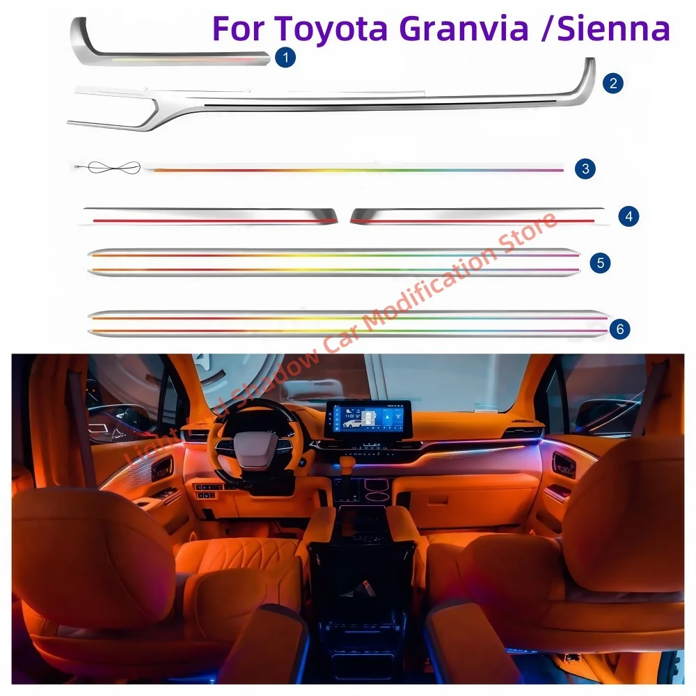 64-color ambient light For Toyota Granvia For Sienna 2021+ Dynamic ambient light Automotive interior lighting water cup light
64-color ambient light For Toyota Granvia For Sienna 2021+ Dynamic ambient light Automotive interior lighting water cup light