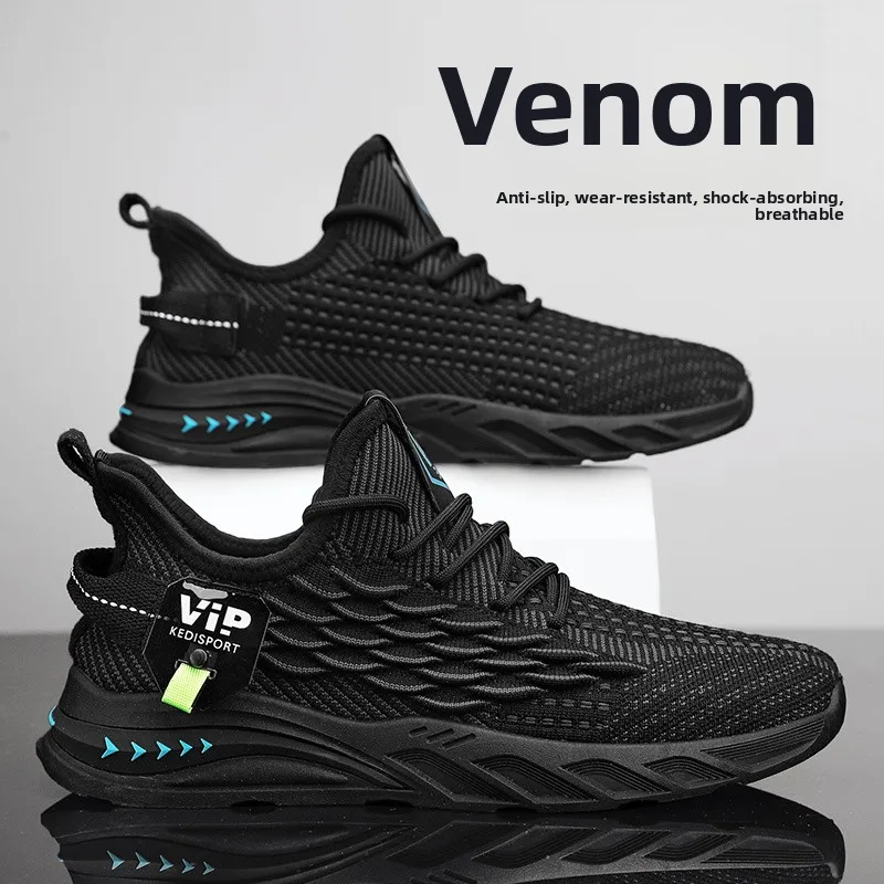 Men's Summer Breathable Running Shoes Soft Bottom Casual Sports Sneakers Anti-Slip Work Shoes Lightweight Black Shoe
Men's Summer Breathable Running Shoes Soft Bottom Casual Sports Sneakers Anti-Slip Work Shoes Lightweight Black Shoe