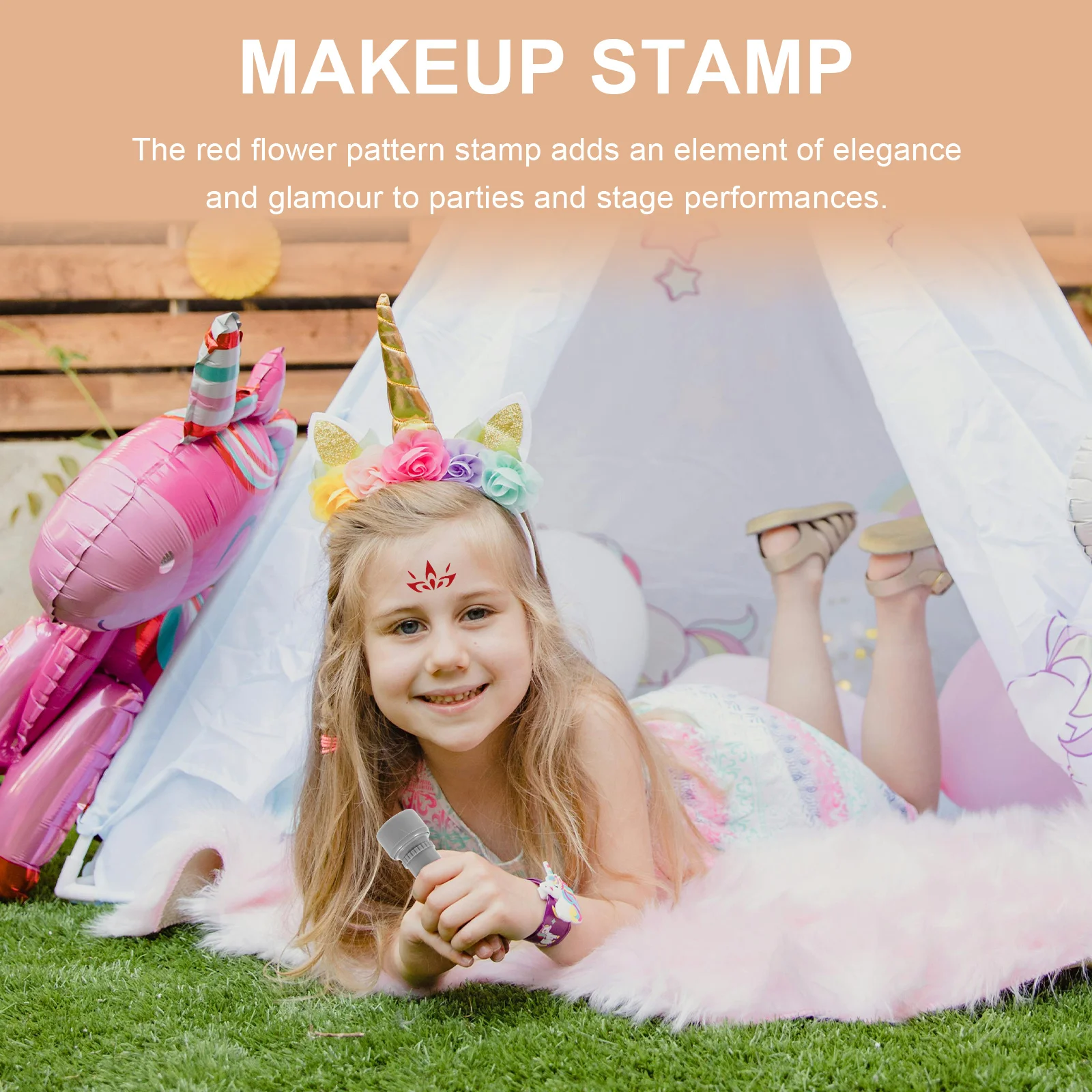 1Set Convenient Makeup Stamp Red Flower Design Stylish Look for Performers Portable Small Stamps Makeup Stamp Face Decoration
1Set Convenient Makeup Stamp Red Flower Design Stylish Look for Performers Portable Small Stamps Makeup Stamp Face Decoration