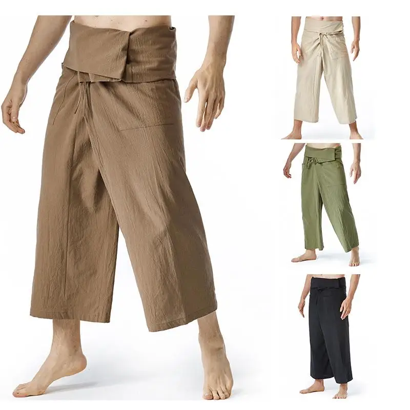 Loose Fit Men's And Women's Yoga Harem Pants Fierman Sle Casual Cotton Trousers mid Waist Hip Hop Sle Khaki Color
Loose Fit Men's And Women's Yoga Harem Pants Fierman Sle Casual Cotton Trousers mid Waist Hip Hop Sle Khaki Color