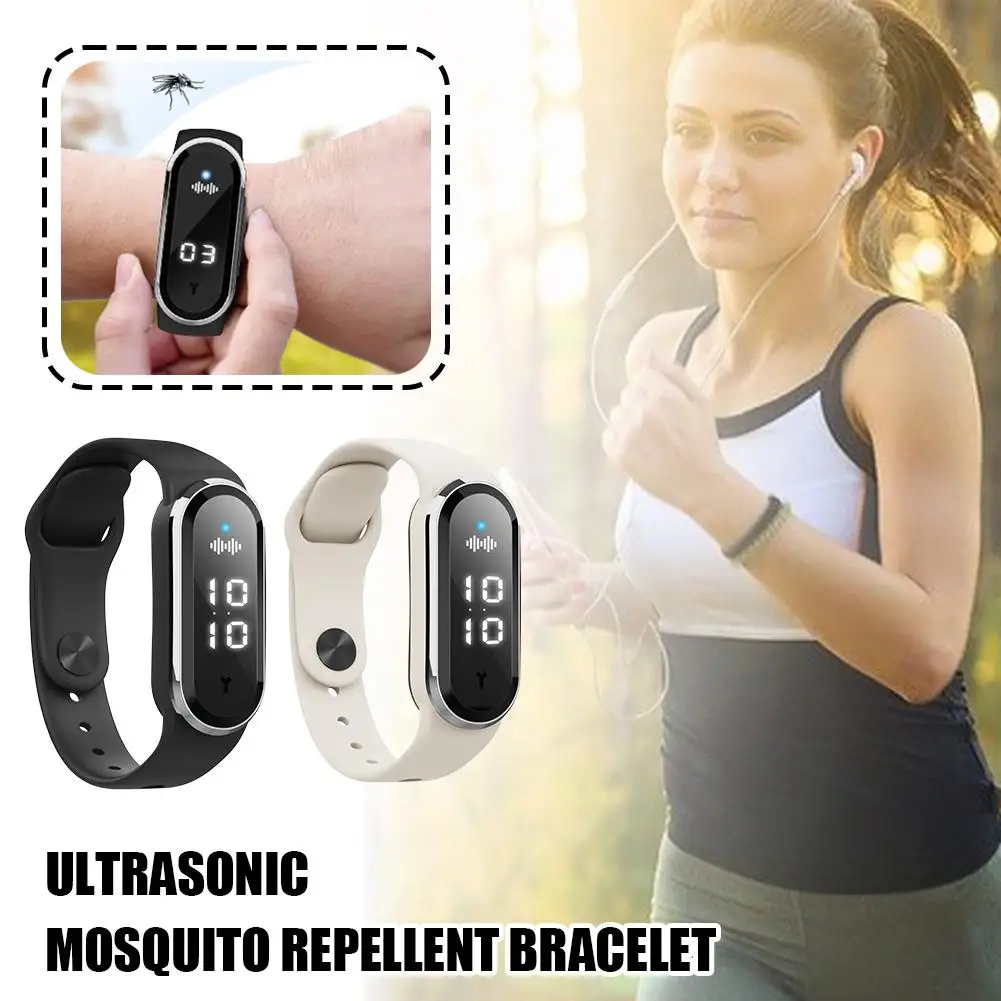 Ultrasonic Mosquito Repellent Bracelet Watch Outdoor Safe Use Non Chemical Insect Repeller Display Kids Adult Repellent Bracelet
Ultrasonic Mosquito Repellent Bracelet Watch Outdoor Safe Use Non Chemical Insect Repeller Display Kids Adult Repellent Bracelet