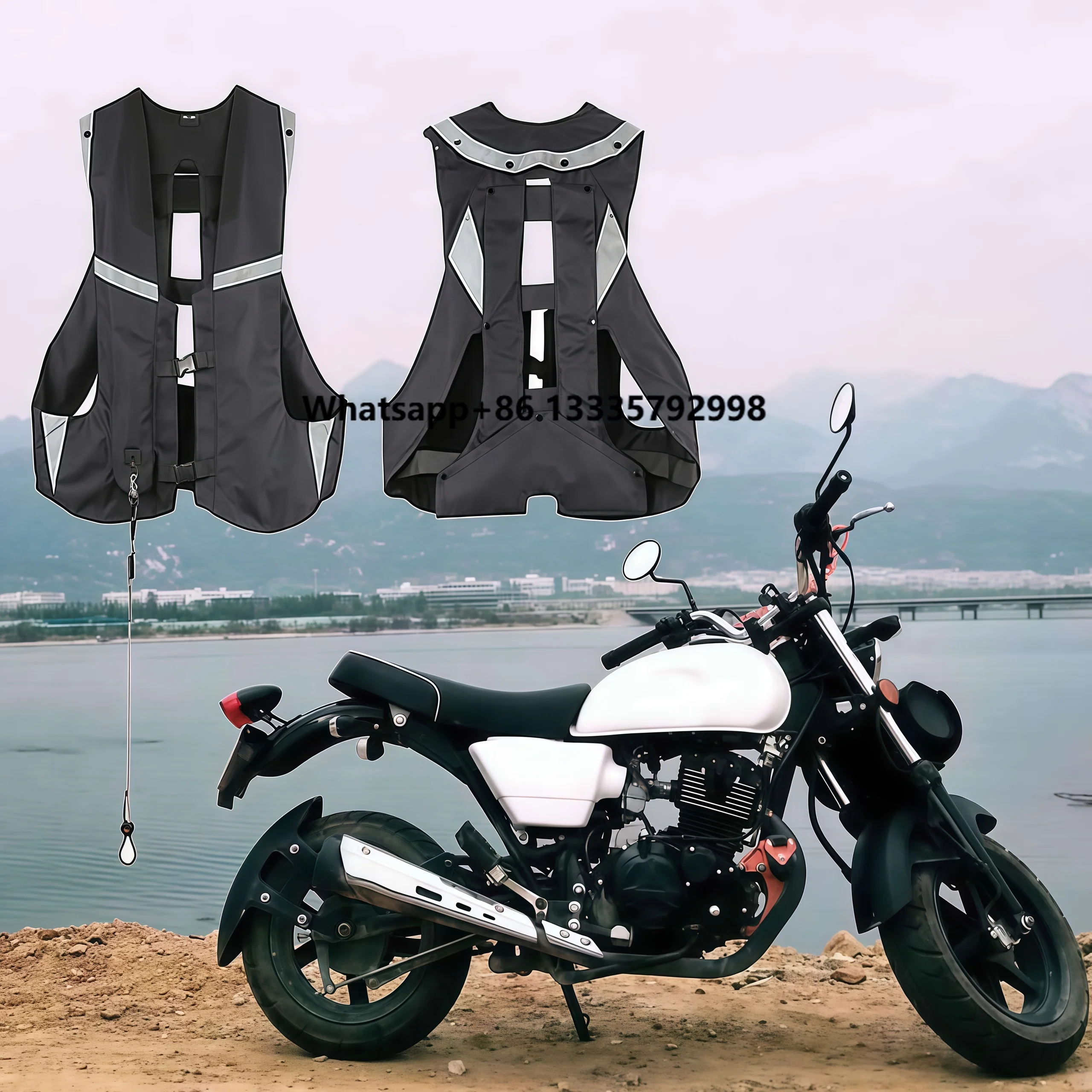 Fast Inflating Motorcycle Airbag Vest Reflective Motorcycle Jacket Racing System Motocross Protective Airbag Black
Fast Inflating Motorcycle Airbag Vest Reflective Motorcycle Jacket Racing System Motocross Protective Airbag Black