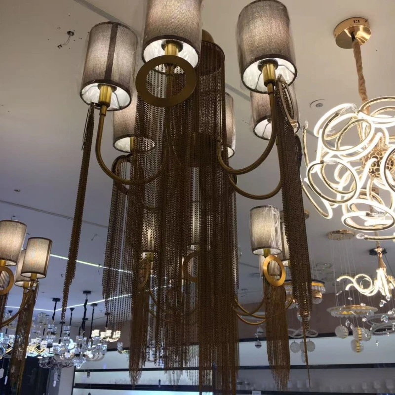 Italian designer chandelier post-modern creative art living room restaurant hotel tassel
Italian designer chandelier post-modern creative art living room restaurant hotel tassel