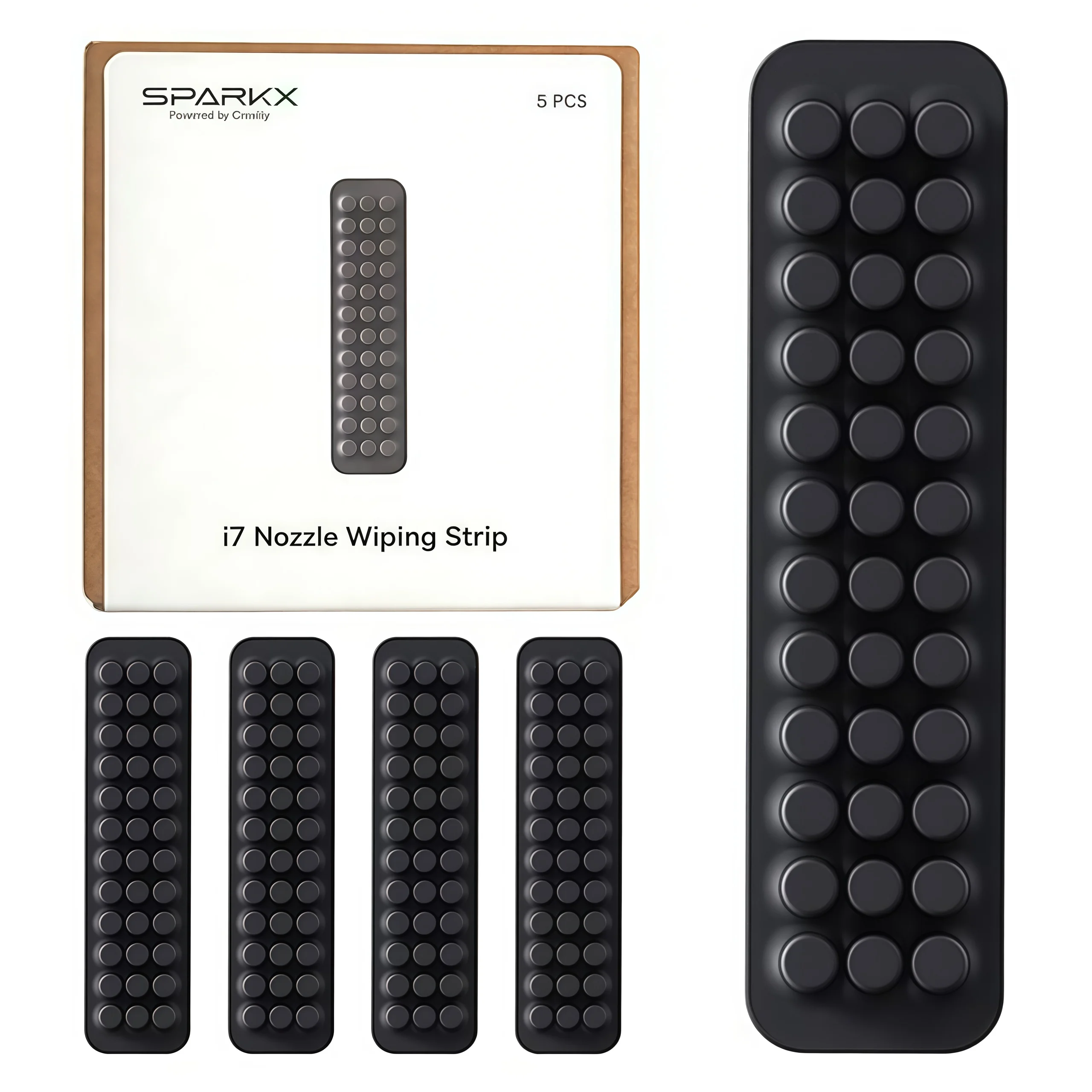 Creality Official SPARKX i7 Nozzle Wiper 5PCS, OEM Replacement Cleaning Strips for SPARKX i7/i7 Combo 3D Printer
Creality Official SPARKX i7 Nozzle Wiper 5PCS, OEM Replacement Cleaning Strips for SPARKX i7/i7 Combo 3D Printer