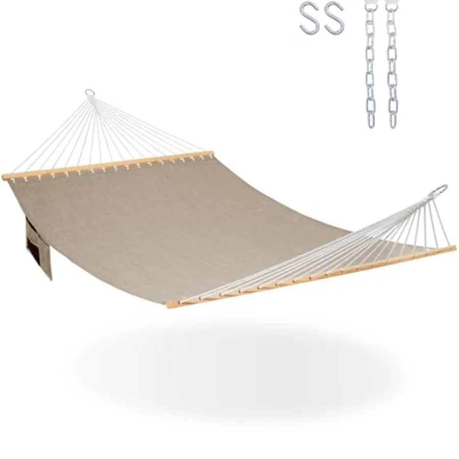 11 Feet Double Outside Quick Dry Olefin Fabric with Spreader Bar and Side Pocket for Outdoor Poolside Backyard 450 lbs Capacity
11 Feet Double Outside Quick Dry Olefin Fabric with Spreader Bar and Side Pocket for Outdoor Poolside Backyard 450 lbs Capacity