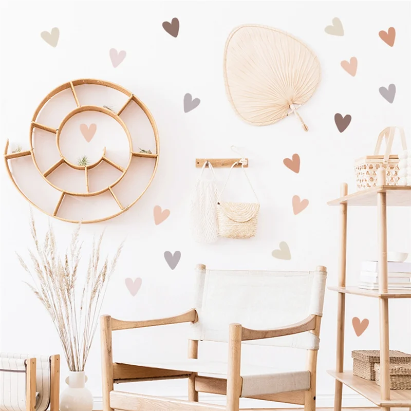 -N07R 144PCS Heart Bohemianstyle Boho Self-Adhesive Wall Stickers Kit Heart-Shaped Decorative Stickers Set
-N07R 144PCS Heart Bohemianstyle Boho Self-Adhesive Wall Stickers Kit Heart-Shaped Decorative Stickers Set