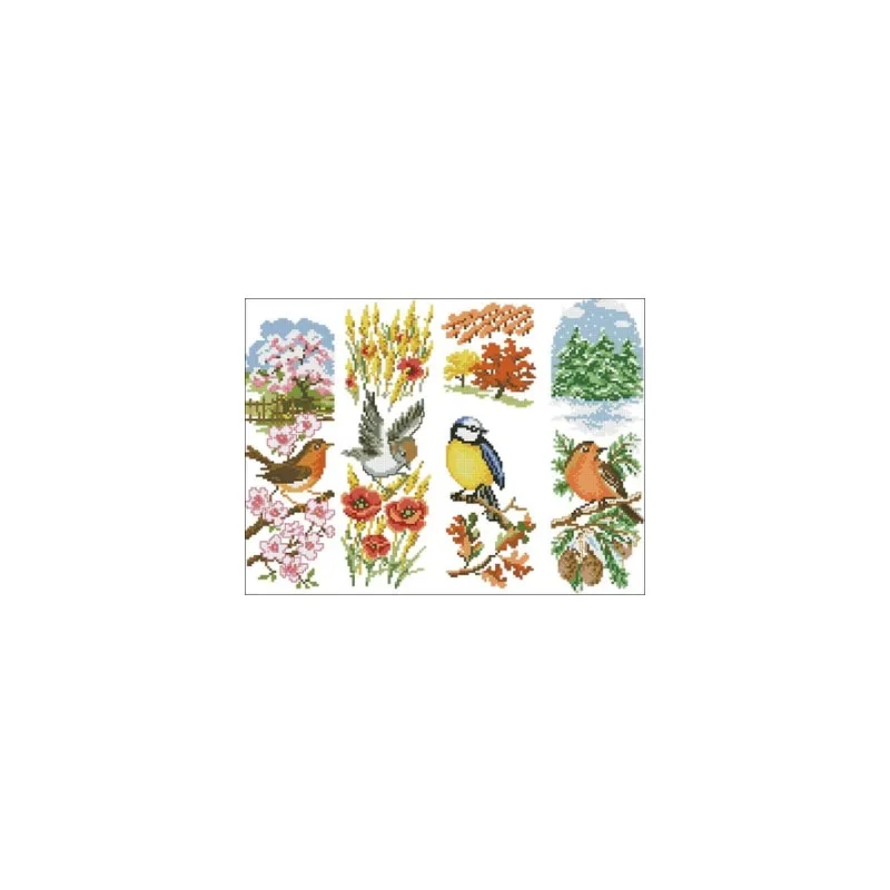 xiaoyi cotton self-matching cross stitch Cross stitch RS cotton comes with Four seasons bird
xiaoyi cotton self-matching cross stitch Cross stitch RS cotton comes with Four seasons bird