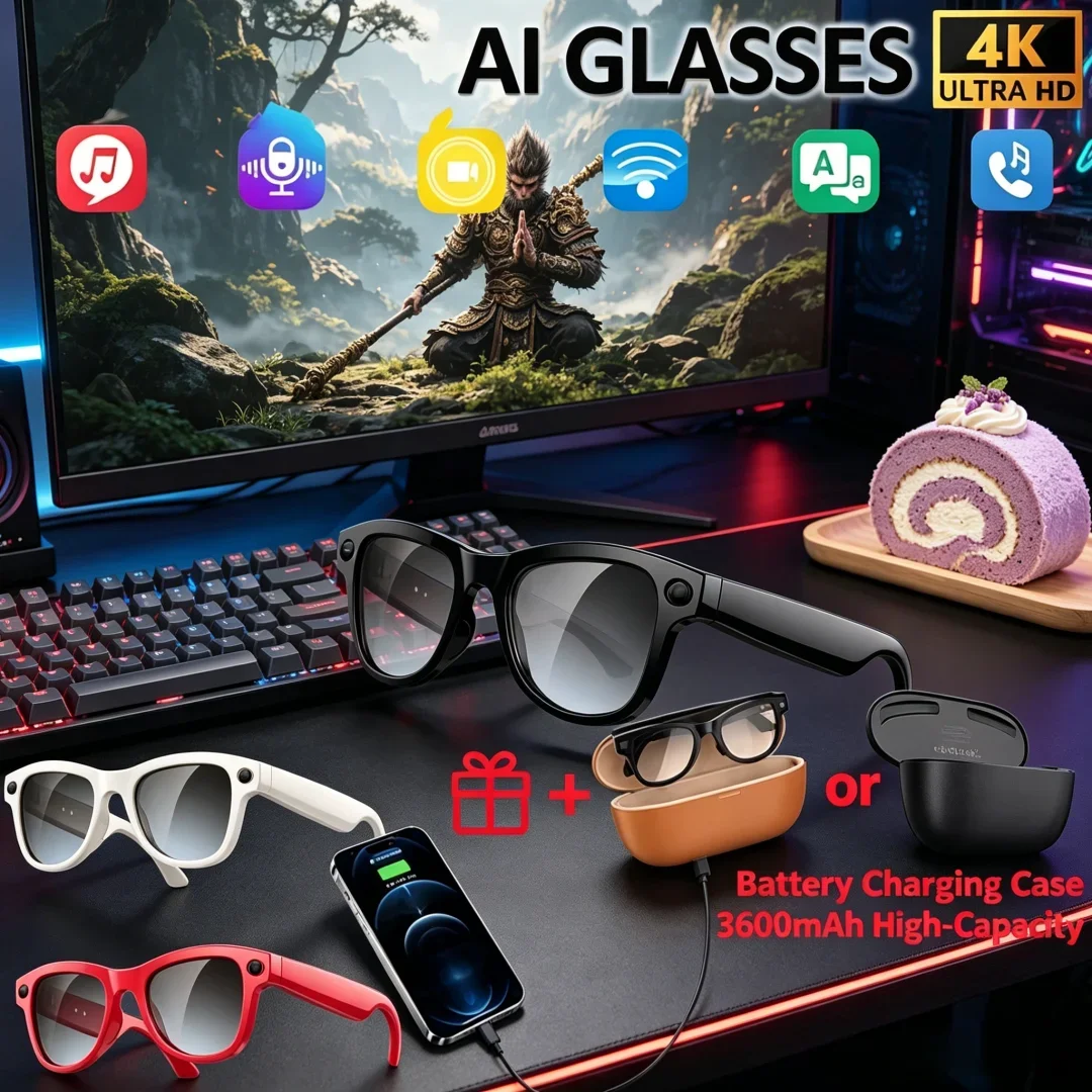 Умные очки Peerless 2026 Sonorous 4K HD с камерой высокого разрешения, быстрым Bluetooth-вызовом и голосовым помощником
Умные очки Peerless 2026 Sonorous 4K HD с камерой высокого разрешения, быстрым Bluetooth-вызовом и голосовым помощником