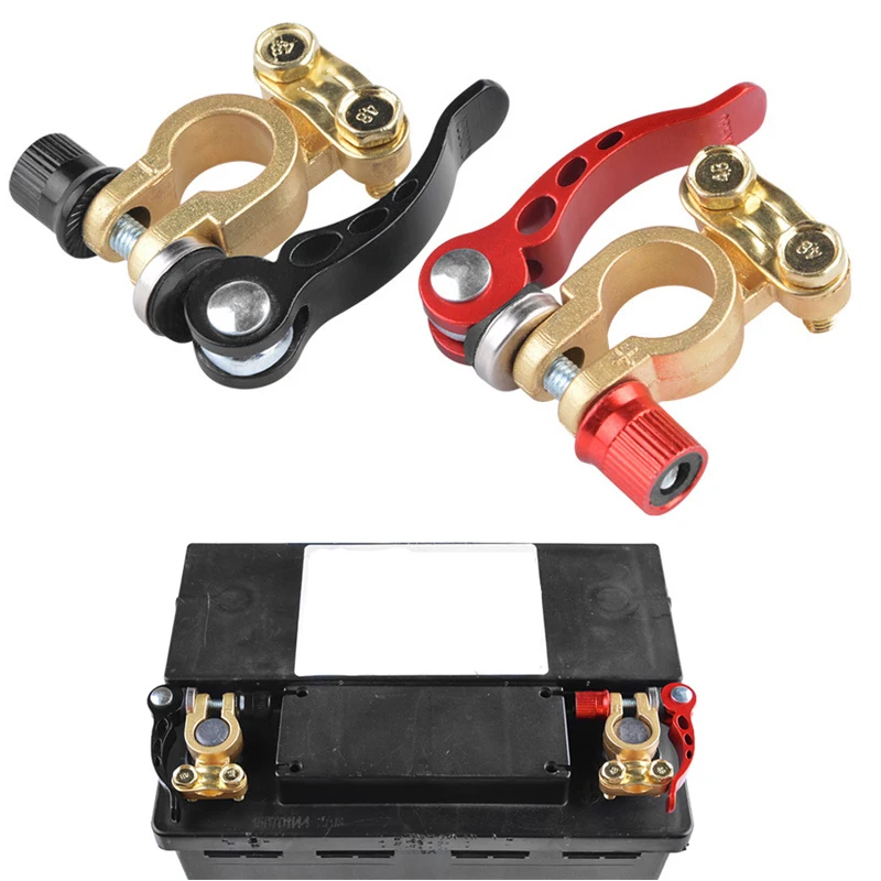 2 PCS 12V 24V Automotive Top Post Terminal Wire Cable Clamp Terminal Quick Release Connectors For Car Auto UTV Truck Accessories
2 PCS 12V 24V Automotive Top Post Terminal Wire Cable Clamp Terminal Quick Release Connectors For Car Auto UTV Truck Accessories
