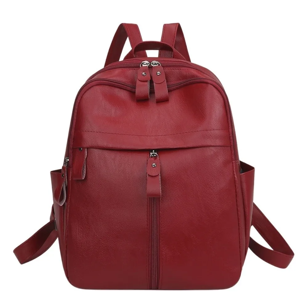 Elegant Soft PU Backpack Multi Pocket Korean Style Large Capacity School Bag Solid Color Anti-Splash Water Casual Mom Daypack
Elegant Soft PU Backpack Multi Pocket Korean Style Large Capacity School Bag Solid Color Anti-Splash Water Casual Mom Daypack