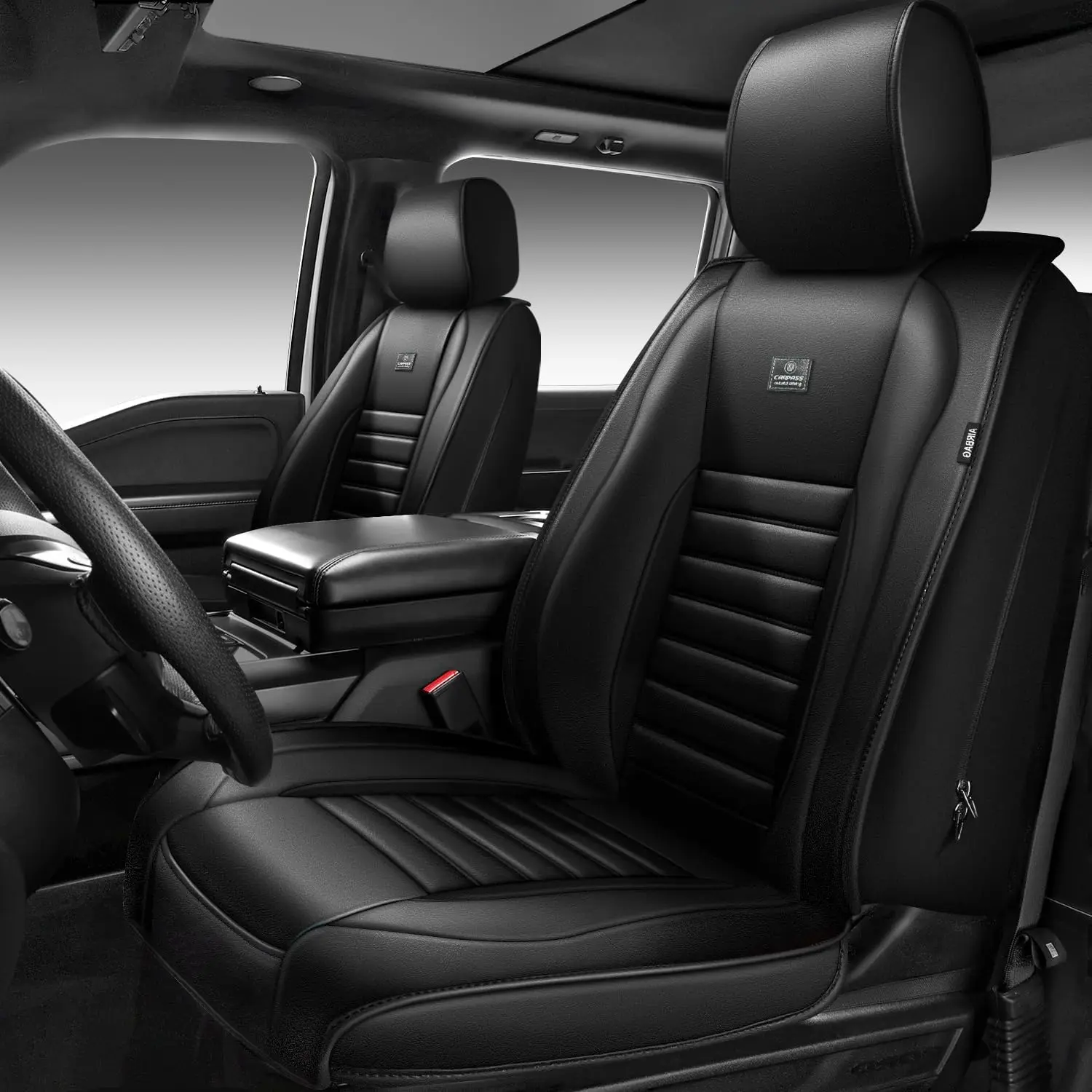 Luxury Nappa Leather Car Seat Covers, Waterproof Anti-Slip Front Seats for Sedan SUV Truck
Luxury Nappa Leather Car Seat Covers, Waterproof Anti-Slip Front Seats for Sedan SUV Truck