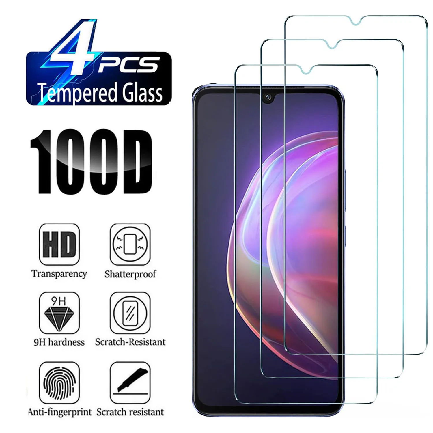 2/4Pcs Tempered Glass For Vivo V21 5G/V21e/V21s 5G HD Screen Protector Film
2/4Pcs Tempered Glass For Vivo V21 5G/V21e/V21s 5G HD Screen Protector Film