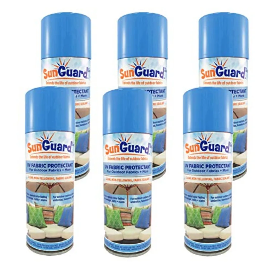 Garden and home UV protectant spray for fabric clear finish prevents fading spills stains 6-pack
Garden and home UV protectant spray for fabric clear finish prevents fading spills stains 6-pack
