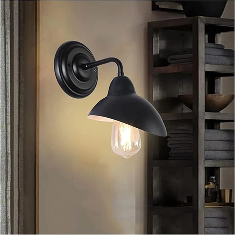 Vintage Interior Wall Lamp Industrial Retro Black Metal Wall Sconce Light E27 Bulb For Bedroom Bedside Bathroom Home Decoration
Vintage Interior Wall Lamp Industrial Retro Black Metal Wall Sconce Light E27 Bulb For Bedroom Bedside Bathroom Home Decoration