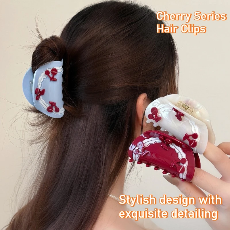Cute and charming, unique and trendy: creative cherry-themed hair clips for women, made from acetate
Cute and charming, unique and trendy: creative cherry-themed hair clips for women, made from acetate
