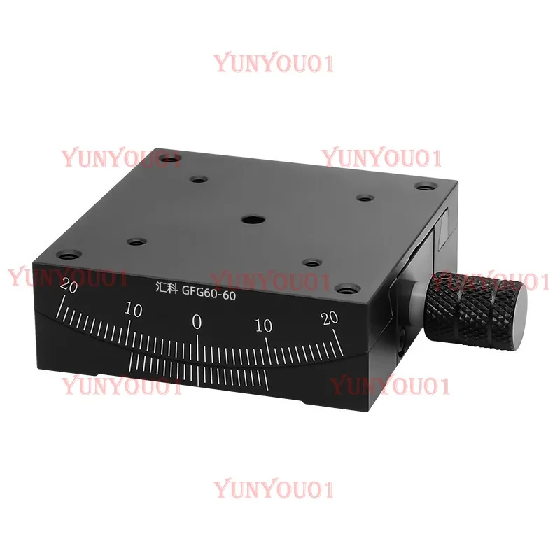 X-axis angle tilt slide table XY axis manual arc angle platform fine adjustment angle measuring instrument GFG60/40/GFX60
X-axis angle tilt slide table XY axis manual arc angle platform fine adjustment angle measuring instrument GFG60/40/GFX60
