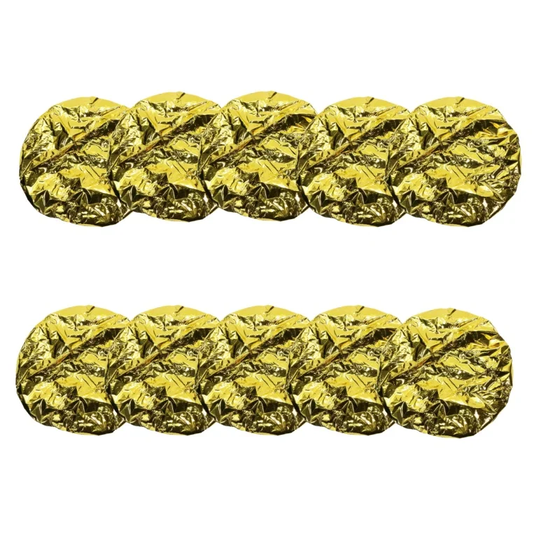 10pcs Aluminum Foil Hair Caps Heat Insulation Hair Styling Caps Elastic Coloring Caps for Home Salon (Golden)
10pcs Aluminum Foil Hair Caps Heat Insulation Hair Styling Caps Elastic Coloring Caps for Home Salon (Golden)