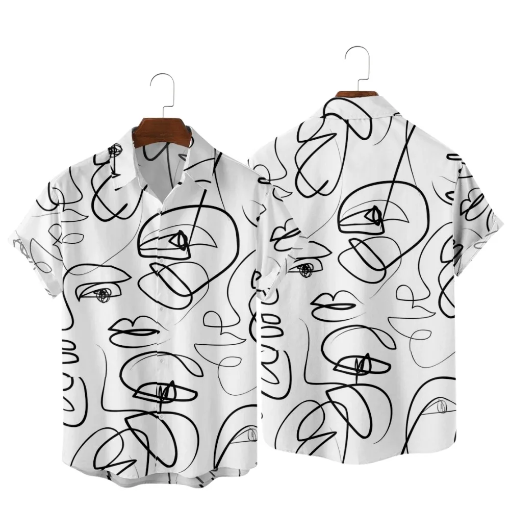 abstract art face funny 3D short sleeved shirt Fashion NEW 2022 summer Cool Lapel shirt colorful men's top
abstract art face funny 3D short sleeved shirt Fashion NEW 2022 summer Cool Lapel shirt colorful men's top