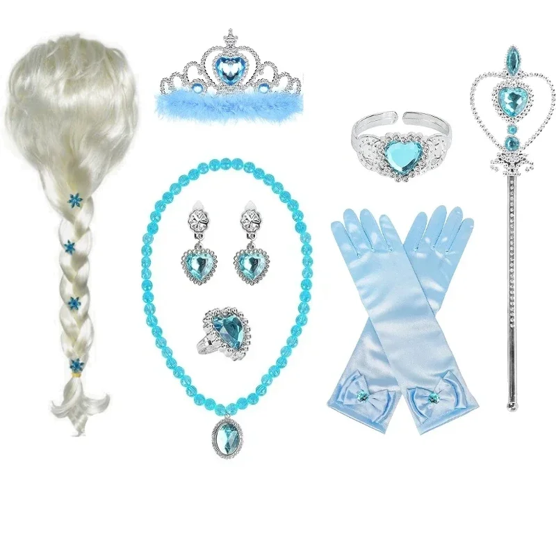 Princess Dress Up Accessories Princess Wig,7PCS Dress Up Set Costume Toys for 3-6 y Little Girl Photography Role Play Props
Princess Dress Up Accessories Princess Wig,7PCS Dress Up Set Costume Toys for 3-6 y Little Girl Photography Role Play Props 