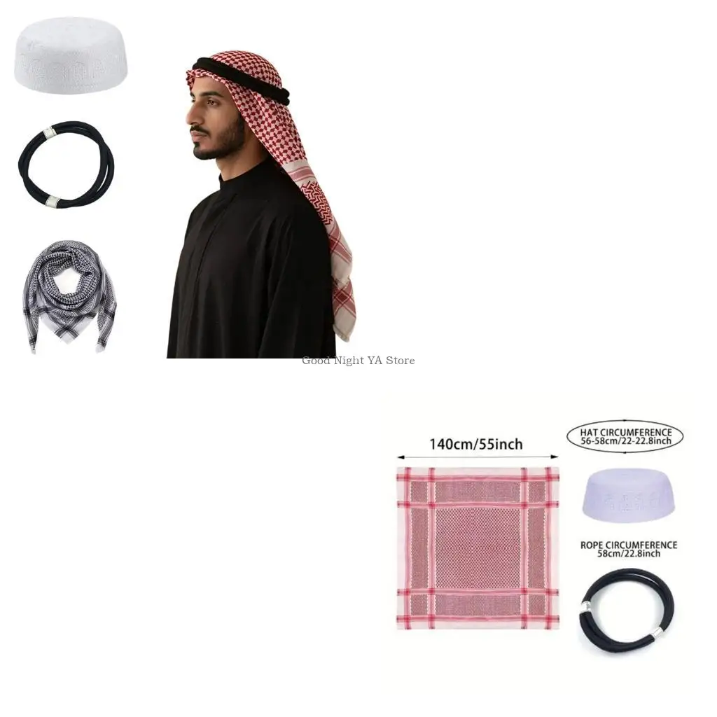 Складной арабский головной убор для ежедневной поездки в пустыню, легкая Кефия
Складной арабский головной убор для ежедневной поездки в пустыню, легкая Кефия